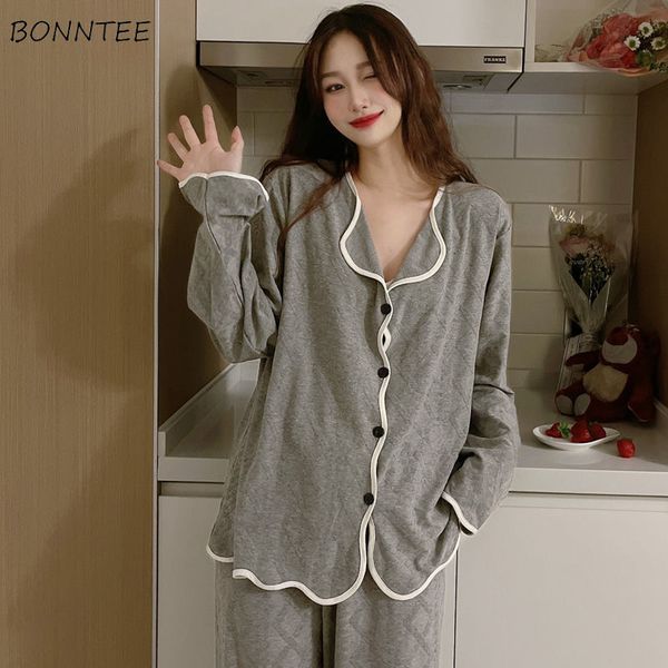 women's sleepwear pajama sets simple casual spring clothing home cozy kawaii fashion young ladies korean college elegant lovely chic in, Black;red
women's sleepwear pajama sets simple casual spring clothing home cozy kawaii fashion young ladies korean college elegant lovely chic in, Black;red