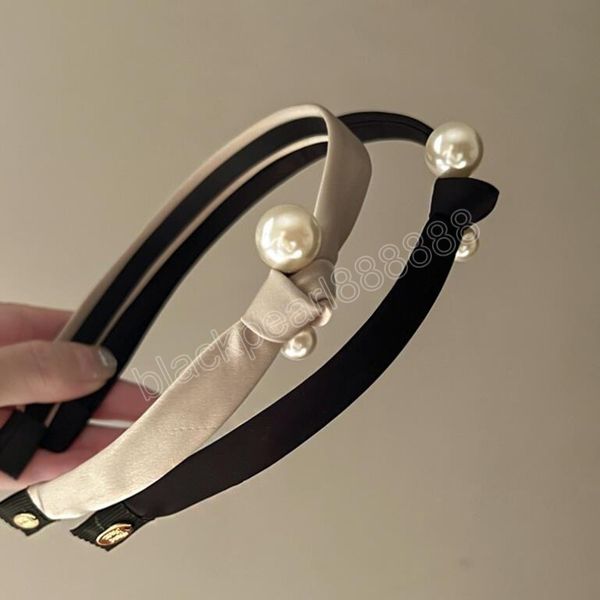 fashion women hairband side knot pearls headband narrow side headwear girls hair accessories, Silver
fashion women hairband side knot pearls headband narrow side headwear girls hair accessories, Silver