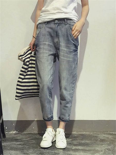 womens jeans 16023 spring korean style loose office ladies streetwear solid color light blue elastic bleach scratch denim pants 230313
womens jeans 16023 spring korean style loose office ladies streetwear solid color light blue elastic bleach scratch denim pants 230313