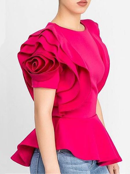 women's t-shirt layers petal sleeves women blouse shirt elegant fashion spring summer rose red blue black white bluas ruffles classy l
women's t-shirt layers petal sleeves women blouse shirt elegant fashion spring summer rose red blue black white bluas ruffles classy l