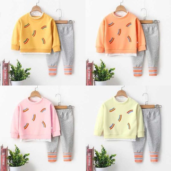 clothing sets fashion toddler baby boys girl fall clothes sets baby girl clothing set kids sports rainbow sweatshirt pants 2pcs suits outfit, White
clothing sets fashion toddler baby boys girl fall clothes sets baby girl clothing set kids sports rainbow sweatshirt pants 2pcs suits outfit, White