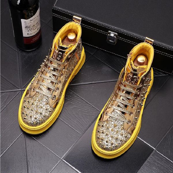 men version tide ankle boots fashion rivets casual shoes thick toles men high board shoes all-match cowboy boots for men d2a46, Black
men version tide ankle boots fashion rivets casual shoes thick toles men high board shoes all-match cowboy boots for men d2a46, Black