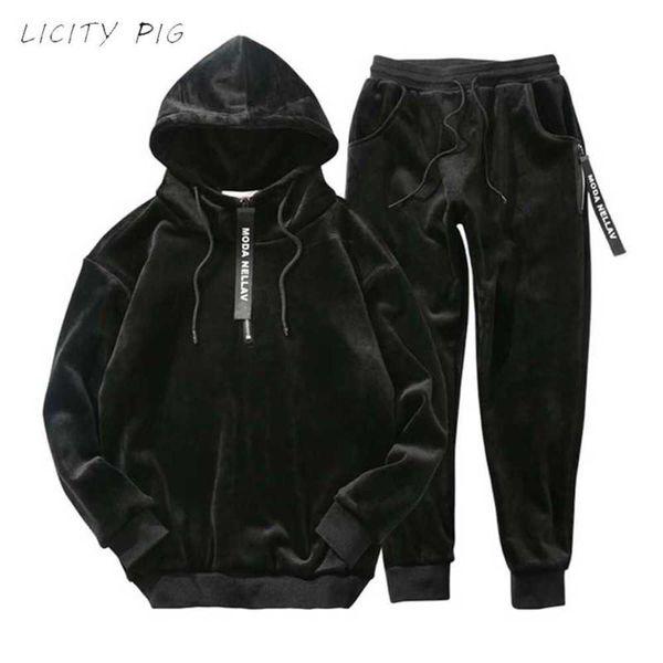 23new men's tracksuits winter men velour fashion korea gold velvet track suit male hoodie pants jogger set jogging outfit 2q9f, Gray
23new men's tracksuits winter men velour fashion korea gold velvet track suit male hoodie pants jogger set jogging outfit 2q9f, Gray