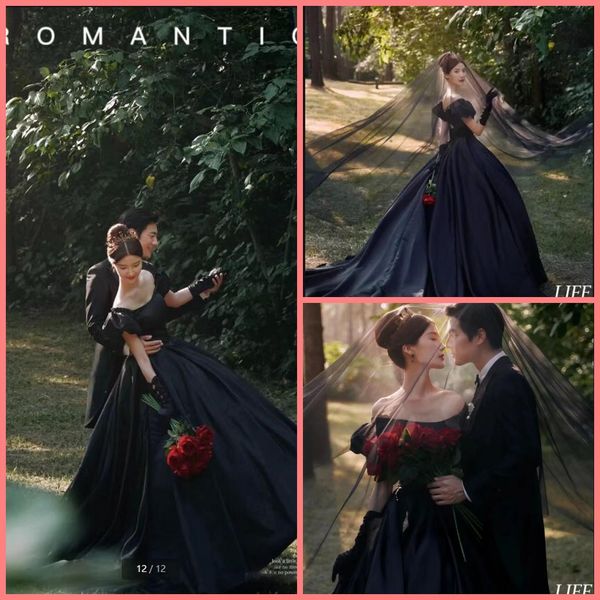 2023 gothic black ball gown prom dress off the shoulder scoop neckline beading cap sleeve prom gowns princess puffy long corset sweet 16 dre
2023 gothic black ball gown prom dress off the shoulder scoop neckline beading cap sleeve prom gowns princess puffy long corset sweet 16 dre