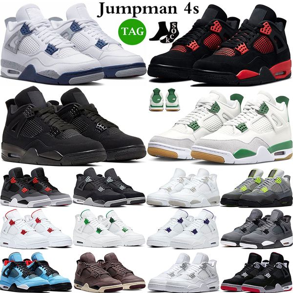 2023 men women basketball shoes 4 4s pine green military black cat pn dust seafoam midnight navy red thunder lightning sports sneakers box s
2023 men women basketball shoes 4 4s pine green military black cat pn dust seafoam midnight navy red thunder lightning sports sneakers box s