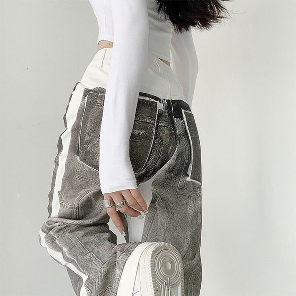 women's jeans women white high-waisted jeans spring summer loose straight pants european and american street high hip-hop fashion pants, Blue
women's jeans women white high-waisted jeans spring summer loose straight pants european and american street high hip-hop fashion pants, Blue