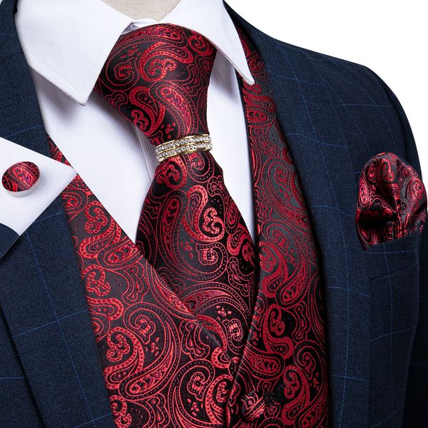 mens vests mens classic party wedding silk vest paisley jacquard waistcoat vest red pocket square tie ring cufflinks suit set dibangu 230313, Black;white
mens vests mens classic party wedding silk vest paisley jacquard waistcoat vest red pocket square tie ring cufflinks suit set dibangu 230313, Black;white