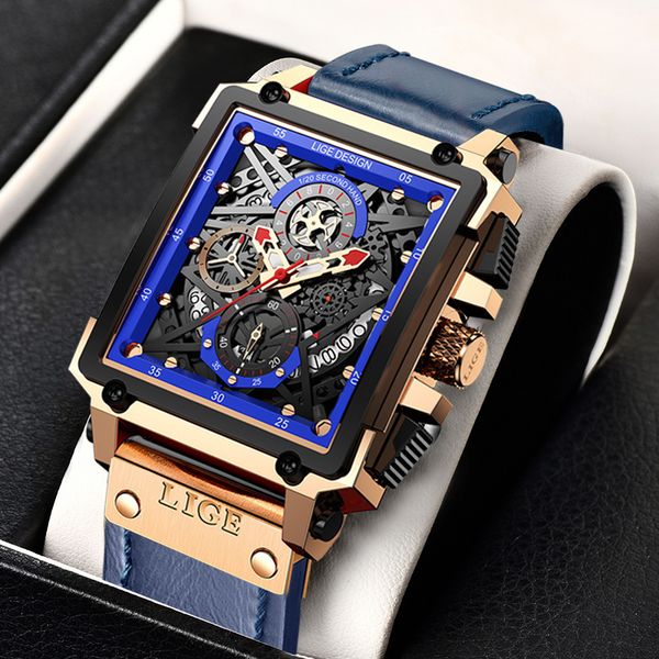 wristwatches lige men watches brand luxury hollow square sport watch for men fashion leather strap waterproof quartz wristwatch 230314, Slivery;brown
wristwatches lige men watches brand luxury hollow square sport watch for men fashion leather strap waterproof quartz wristwatch 230314, Slivery;brown
