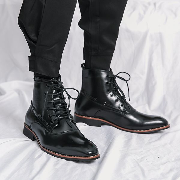 new black mens short boots brown lace-up square toe motorcycle boots ankle men boots zapatos de seguridad hombre
new black mens short boots brown lace-up square toe motorcycle boots ankle men boots zapatos de seguridad hombre