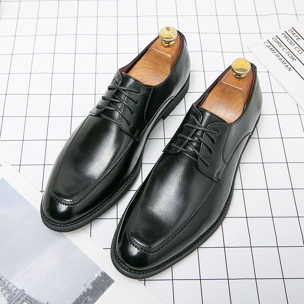 sandals derby men pu leather solid lace-up low heel professional business dress banquet party single large size 38-48, Black
sandals derby men pu leather solid lace-up low heel professional business dress banquet party single large size 38-48, Black