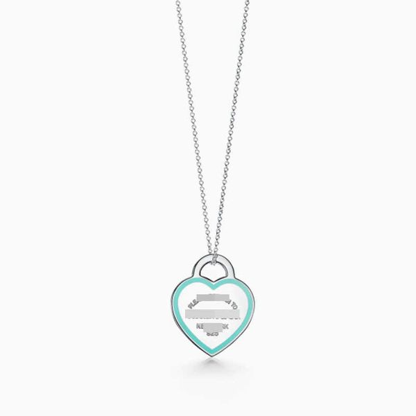 high tiffay 925 silver classic drop glue love heart enamel necklace light luxury fashion popular men's and women's lovers, Black
high tiffay 925 silver classic drop glue love heart enamel necklace light luxury fashion popular men's and women's lovers, Black