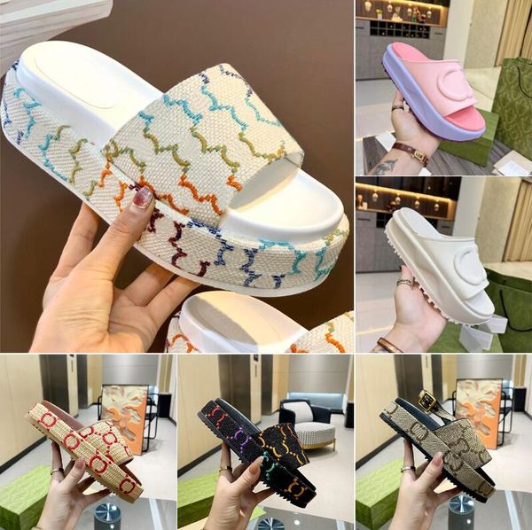 designer women sandal canvas platform slippers real leather beige brick red colors beach slides slipper outdoor party classic sandals size, Black
designer women sandal canvas platform slippers real leather beige brick red colors beach slides slipper outdoor party classic sandals size, Black
