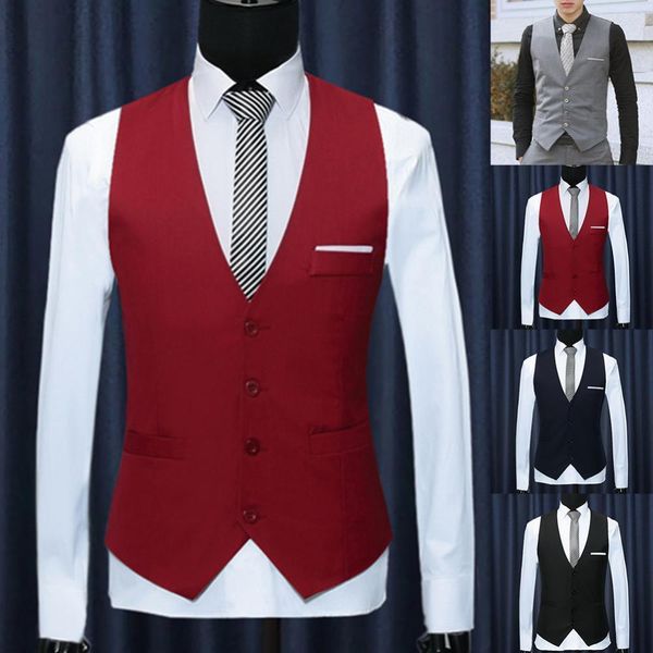 mens vests men formal waistcoats dress suit vest slim three button polyester spandex vest men casual sleeveless british autumnn suit ves 230, Black;white
mens vests men formal waistcoats dress suit vest slim three button polyester spandex vest men casual sleeveless british autumnn suit ves 230, Black;white