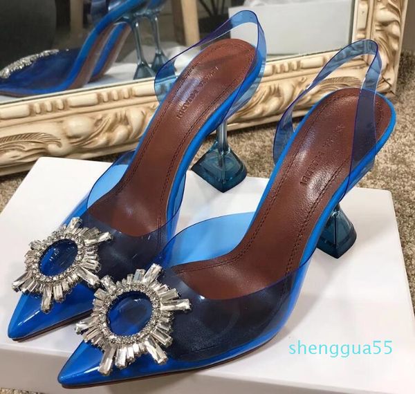 arrival 01 new womens crystal high heels 100mm amina muaddi slingbacks sheepskin summer breathe buckle strap shoes 35-42 5e37, Black
arrival 01 new womens crystal high heels 100mm amina muaddi slingbacks sheepskin summer breathe buckle strap shoes 35-42 5e37, Black
