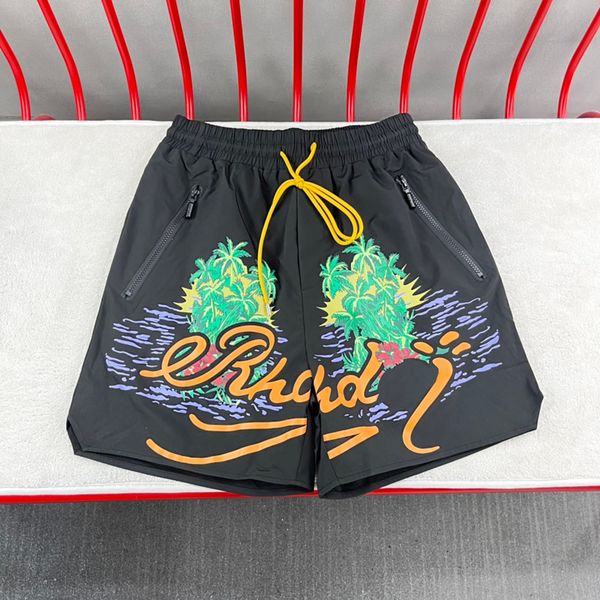 23ss summer europe plants beach shorts women men swimwear swimming casual nylon middle pants jogging bottoms trunks