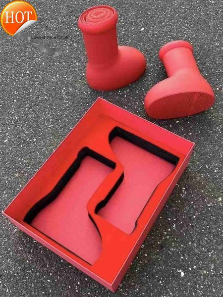 2023 mschf men women rain boots designers big red boot thick bottom non-slip booties rubber platform bootie fashion astro boy z2, Black
2023 mschf men women rain boots designers big red boot thick bottom non-slip booties rubber platform bootie fashion astro boy z2, Black