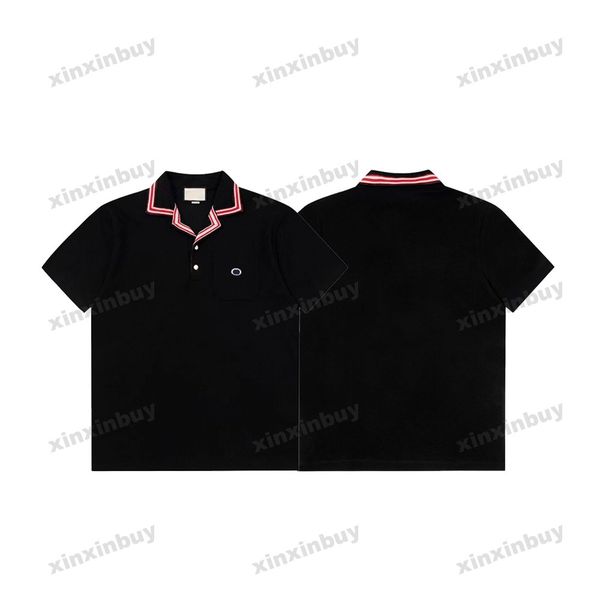 xinxinbuy men designer tee t shirt 23ss collar ribbon letter embroidery short sleeve cotton women black white red xs-2xl, Black;brown
xinxinbuy men designer tee t shirt 23ss collar ribbon letter embroidery short sleeve cotton women black white red xs-2xl, Black;brown
