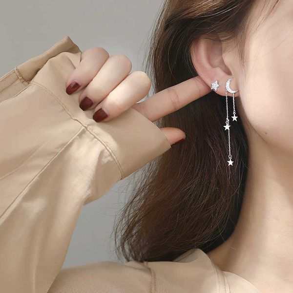 charm asymmetrical earrings 925 sterling silver star moon tassel long earrings female simple personality earrings shiny jewelry gift aa23031, Golden
charm asymmetrical earrings 925 sterling silver star moon tassel long earrings female simple personality earrings shiny jewelry gift aa23031, Golden
