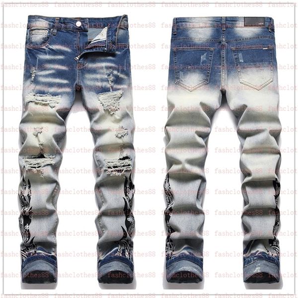 european jean hm men embroidery patchwork ripped for trend brand motorcycle pant mens skinny 1n1qy, Blue
european jean hm men embroidery patchwork ripped for trend brand motorcycle pant mens skinny 1n1qy, Blue