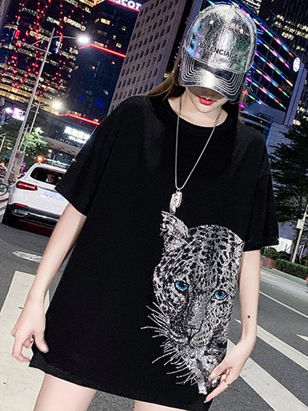 women's t-shirt 150kg short sleeve t shirt for women o neck femme tee diamonds lepoard big size for women loose large t shirt 230314, White
women's t-shirt 150kg short sleeve t shirt for women o neck femme tee diamonds lepoard big size for women loose large t shirt 230314, White