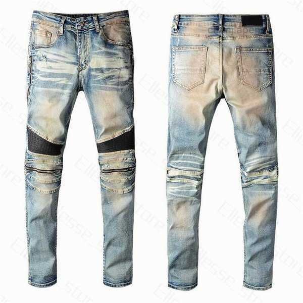 men's jeans mens distressed ripped biker slim fit motorcycle bikers denim for men fashion mans black 1fhl, Blue
men's jeans mens distressed ripped biker slim fit motorcycle bikers denim for men fashion mans black 1fhl, Blue