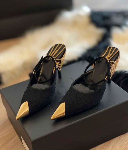 luxury women vesper sandals shoes for women slingback patent leather metal toe cap lady pumps fashion high heels comfort walking eu35-40.box, Black
luxury women vesper sandals shoes for women slingback patent leather metal toe cap lady pumps fashion high heels comfort walking eu35-40.box, Black