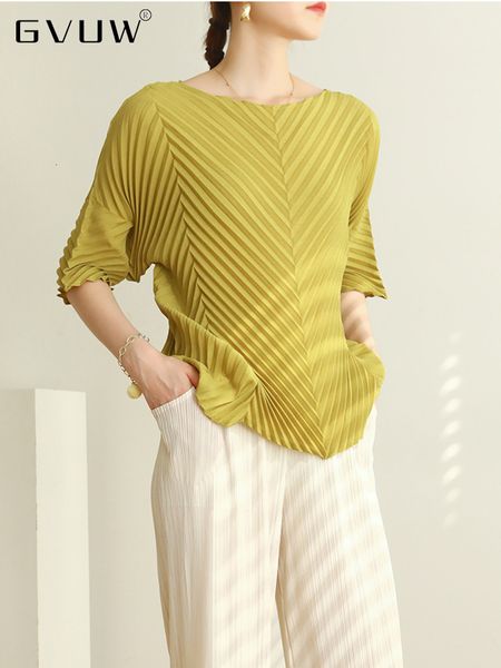 women's t-shirt gvuw round neck pleated t-shirts for women short sleeves summer fold chic loose female fashion clothing 25d1169 230314, White
women's t-shirt gvuw round neck pleated t-shirts for women short sleeves summer fold chic loose female fashion clothing 25d1169 230314, White