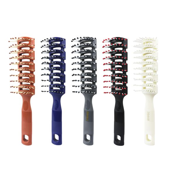 men plastic vent hair brush comb anti-static massage hair care ribs comb back hair curly hair styling salon ribs nine-row comb, Silver
men plastic vent hair brush comb anti-static massage hair care ribs comb back hair curly hair styling salon ribs nine-row comb, Silver