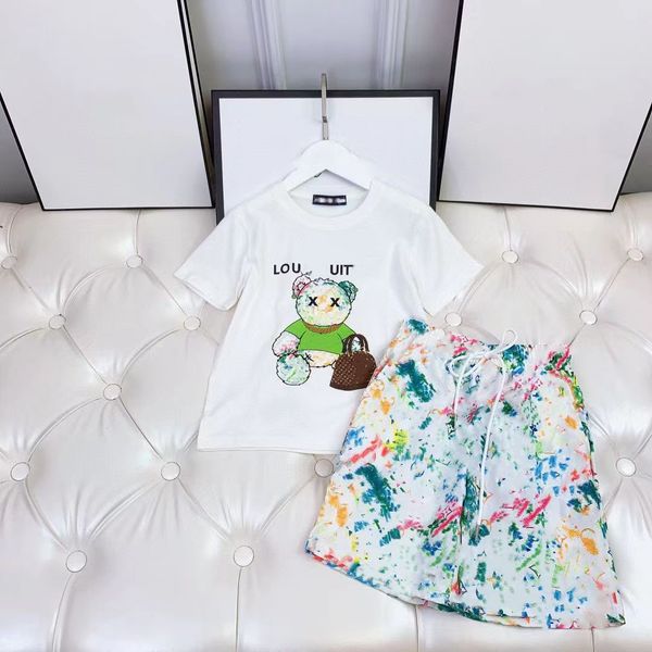 kids clothes child sets baby dress 2pcs summer animal head print t-shirt and lace up fashion shorts new arrival size 90-160 cm, White
kids clothes child sets baby dress 2pcs summer animal head print t-shirt and lace up fashion shorts new arrival size 90-160 cm, White