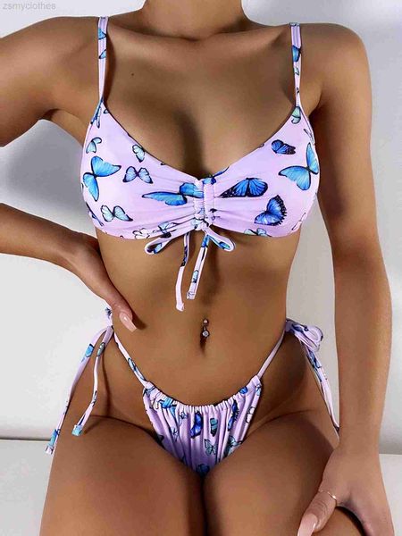 women's swimwear bikini 2022 swimwear swimsuit women butterfly print drawstring knotted bikinis set bathing suit beach bikini female pu, White;black
women's swimwear bikini 2022 swimwear swimsuit women butterfly print drawstring knotted bikinis set bathing suit beach bikini female pu, White;black
