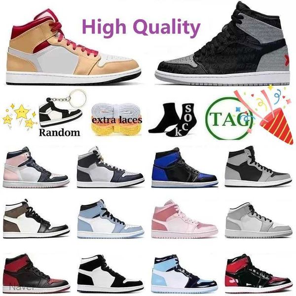 2023 jumpman 1 1s mens basketball shoes outdoor sneakers trainers 1s bred patent university blue unc shadow chicago toe retro women men, Black
2023 jumpman 1 1s mens basketball shoes outdoor sneakers trainers 1s bred patent university blue unc shadow chicago toe retro women men, Black