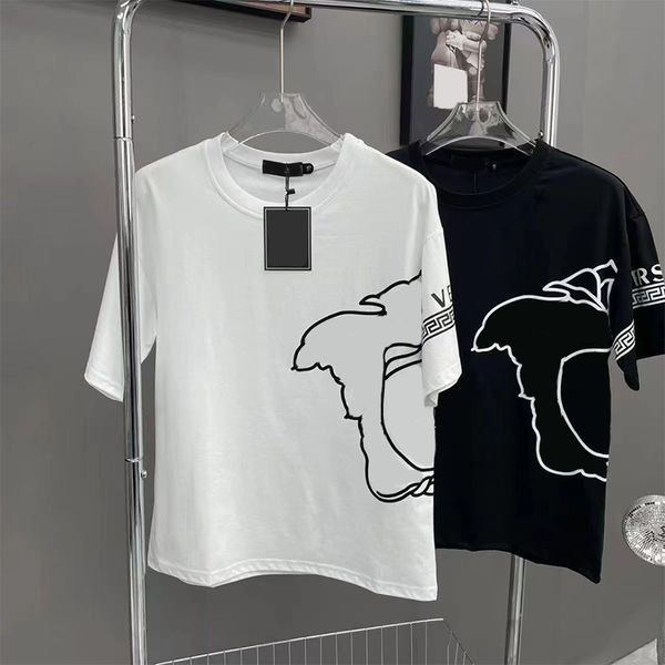 men's tee shirt designer medusa letterpress casual summer polos cotton breathable crease resistant oversized men's and women', Black;brown
men's tee shirt designer medusa letterpress casual summer polos cotton breathable crease resistant oversized men's and women', Black;brown