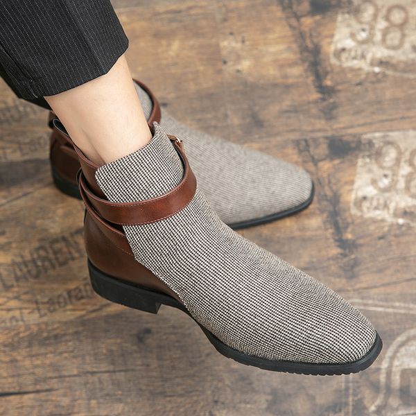 men chelsea boots fashion retro men leather boots brogue ankle boots italian fashion man shoe winter design man boot fashion, Black;white
men chelsea boots fashion retro men leather boots brogue ankle boots italian fashion man shoe winter design man boot fashion, Black;white