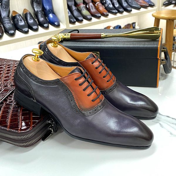 handmade oxford dress shoes men genuine cow leather pointed toe brown and gray mixed colors wedding formal lace up shoes for men, Black;white
handmade oxford dress shoes men genuine cow leather pointed toe brown and gray mixed colors wedding formal lace up shoes for men, Black;white