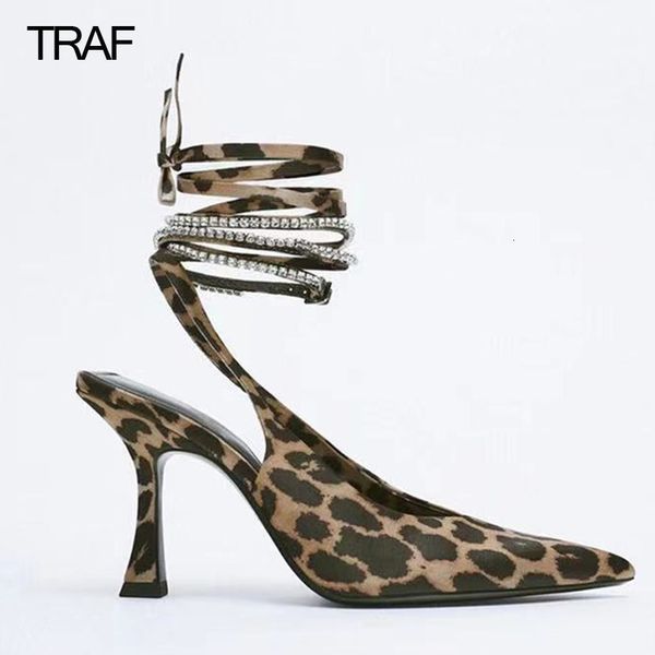 dress shoes traf women leopard strappy high heels woman pumps slingback stiletto heeled lace up sandals spring summer 230313, Black
dress shoes traf women leopard strappy high heels woman pumps slingback stiletto heeled lace up sandals spring summer 230313, Black