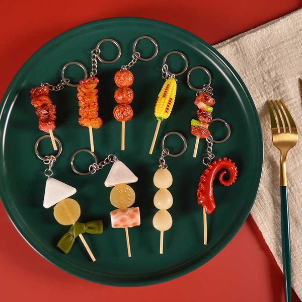 keychains 1pc mini silation bbq food keychain resin oden corn squid key chain raurant client gift chef cook keyring jewelry l230314, Silver
keychains 1pc mini silation bbq food keychain resin oden corn squid key chain raurant client gift chef cook keyring jewelry l230314, Silver