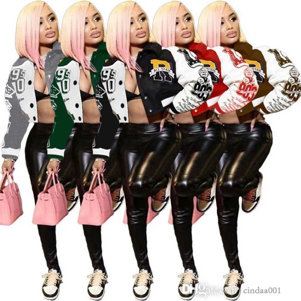 2023 women jackets designer new color blocking coat single breasted letter printed baseball jersey sports, Black;brown
2023 women jackets designer new color blocking coat single breasted letter printed baseball jersey sports, Black;brown