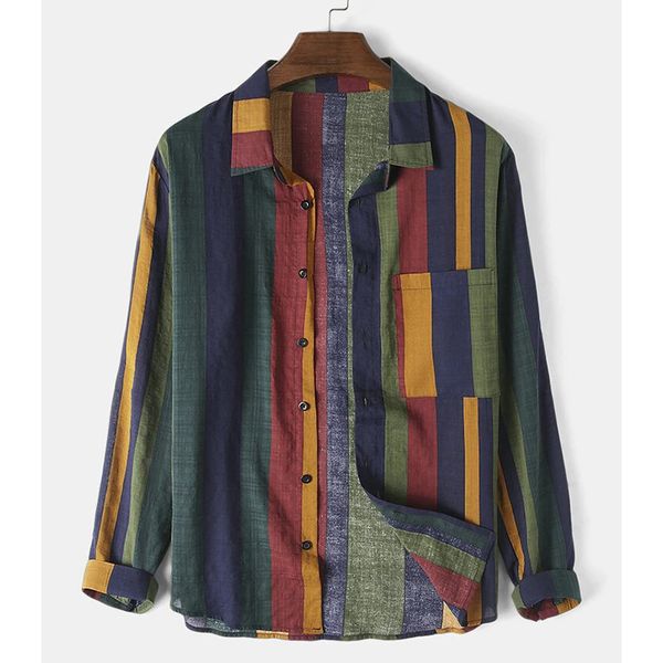 men's casual shirts men's long sleeve cotton linen shirts of breathable casual hip hop stripe shirt mens clothing designer shirts, White;black
men's casual shirts men's long sleeve cotton linen shirts of breathable casual hip hop stripe shirt mens clothing designer shirts, White;black