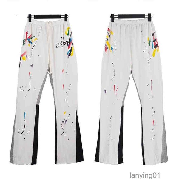 men's pants mens galleryes trendy casual street patching hand-painted ink splashing graffiti flare sports fashion designer leisurev89ay, Black
men's pants mens galleryes trendy casual street patching hand-painted ink splashing graffiti flare sports fashion designer leisurev89ay, Black