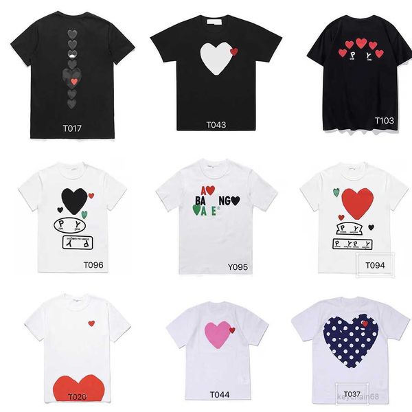 men's t-shirts fashion mens play t shirt cdg designer hearts casual women s des badge garcons, White;black
men's t-shirts fashion mens play t shirt cdg designer hearts casual women s des badge garcons, White;black