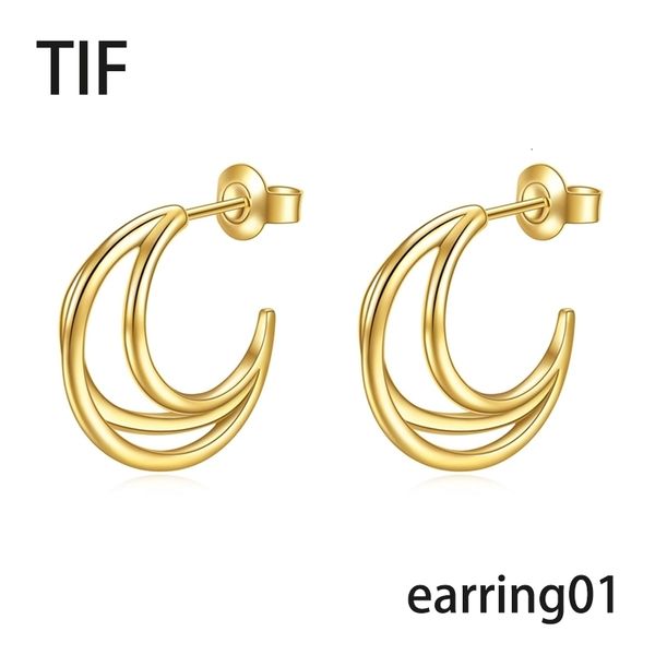 stud tif s925 sterling silver hardwear series classic clasp earrings exquisite highend texture fashionable out of the circle 230313, Golden;silver
stud tif s925 sterling silver hardwear series classic clasp earrings exquisite highend texture fashionable out of the circle 230313, Golden;silver