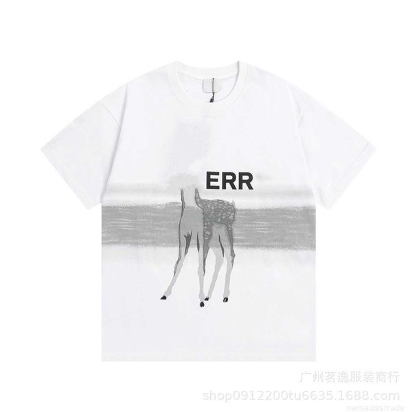 correct version b burbry luxury designer of bu logo small deer print t-shirt high street casual and versatile lovers same ins, White;black
correct version b burbry luxury designer of bu logo small deer print t-shirt high street casual and versatile lovers same ins, White;black