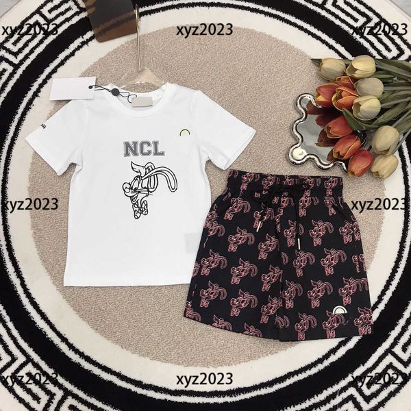 2023 kids clothes child sets baby products 2pcs vogue letter-printed t-shirts and animal pattern shorts new arrival size 100-150 cm, White
2023 kids clothes child sets baby products 2pcs vogue letter-printed t-shirts and animal pattern shorts new arrival size 100-150 cm, White