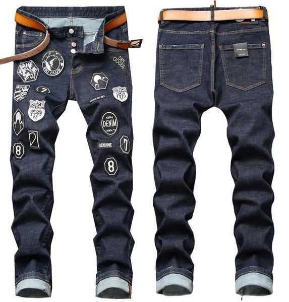 men's jeans mens dsq men badge rips stretch black jean fashion slim fit washed motocycle autumn denim hip hop trousers ks2l, Blue
men's jeans mens dsq men badge rips stretch black jean fashion slim fit washed motocycle autumn denim hip hop trousers ks2l, Blue