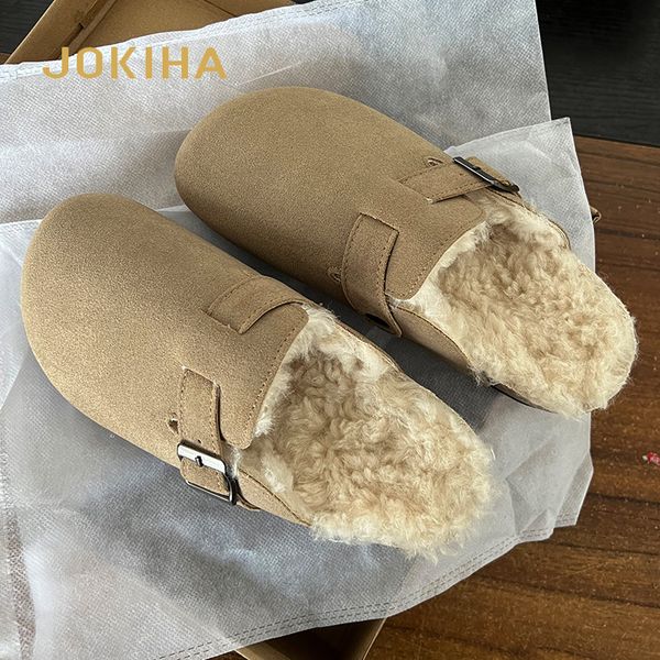 slippers winter women's closed toe fur warm slippers faux suede cork slippers for women fashion cork shoes ladies girls big size 44 230, Black
slippers winter women's closed toe fur warm slippers faux suede cork slippers for women fashion cork shoes ladies girls big size 44 230, Black