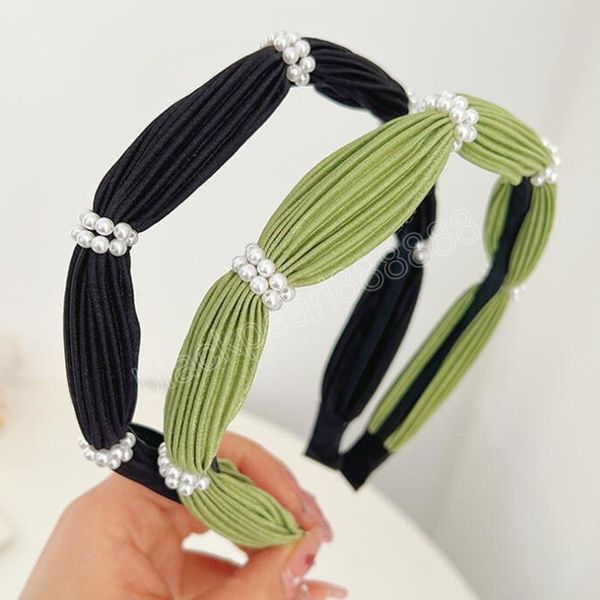 fashion women headband narrow size pleated hairband fresh spring color cool headwear girls pearls knot hair accessories, Silver
fashion women headband narrow size pleated hairband fresh spring color cool headwear girls pearls knot hair accessories, Silver