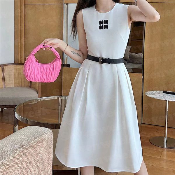 fashion womens sleeveless dresses with belt designer letter ladies vest skirts summer casual dress, Black;gray
fashion womens sleeveless dresses with belt designer letter ladies vest skirts summer casual dress, Black;gray