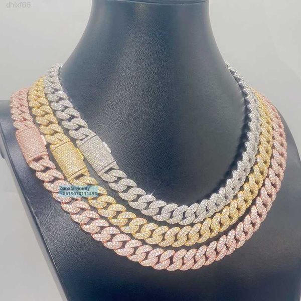 new arrivals fashion trendy 12mm two row 925 sterling silver iced out vvs moissanite cuban link chain necklace
new arrivals fashion trendy 12mm two row 925 sterling silver iced out vvs moissanite cuban link chain necklace