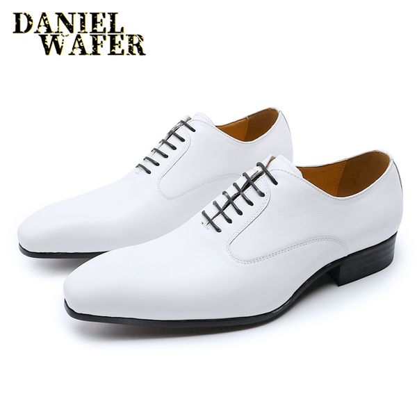 luxury brand men oxford shoes white black brown mens dress office wedding formal shoes lace up pointed toe leather shoes for men, Black;white
luxury brand men oxford shoes white black brown mens dress office wedding formal shoes lace up pointed toe leather shoes for men, Black;white