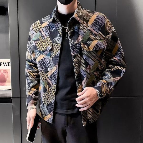 men s jackets spring and autumn denim fashion brand high grade ruffian handsome color casual coats 230313, Black;brown
men s jackets spring and autumn denim fashion brand high grade ruffian handsome color casual coats 230313, Black;brown